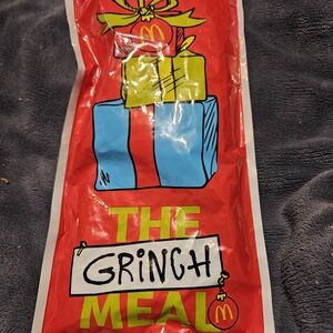 Grinch Meal Holiday Party Favor Bag